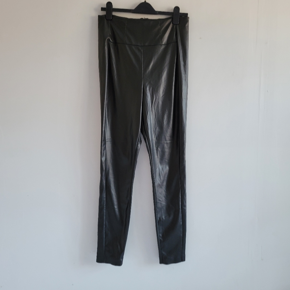 Guess Black Faux Leather Leggings